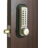 2210-bb-dc Lockey Mechanical Keyless Deadbolt Double Sided Combination Bright