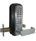 2835-sn Lockey Mechanical Keyless Lock With Passage Function Satin Nickel Backset