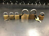 2-abus-germany 3009d Master Lock Assorted Used Brass Padlocks All In Working Order