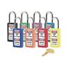 470-411ylw Master Lock Safety Series Zenex Thermoplastic Padlock Yellow 071649079016