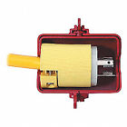 487 Master Lock Xenoy Plug Lockout Red Shackle 071649216794