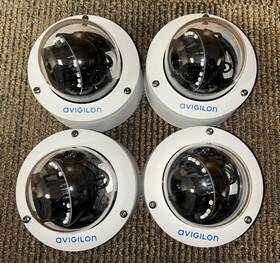 2.0c-h4sl-do1-ir Avigilon Lot Of 4 - Dome Ip Security Cameras