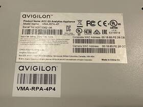 Vma-rpa-4p Avigilon - Video Surveillance Appliance Server With Acc/analytics
