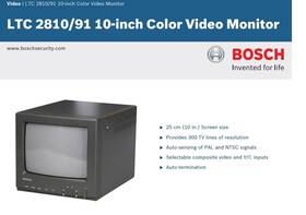 2810 Bosch 800549061407 Ltc 2810/91 10 Inch Color Video Monitor Surveillance Camera