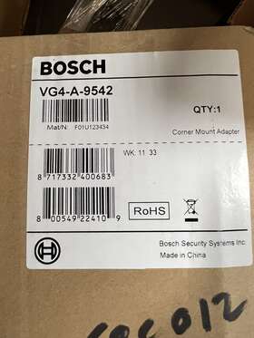Vg4-a-9542 Bosch Corner Mount Adapter For Autodome 200 300 And 500i Series