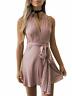 C-drd00xxze5 Clothink Women Convertible Wrap Multi Way Bandage Mini Dress Party