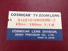 C21517 Cosmicarpentax Video Zoom Lens Format New