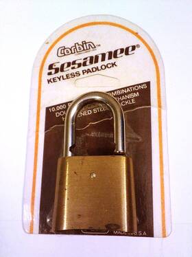 Corbin Sesamee K-436 Vtg Keyless Padlock K 436 Made In Usa