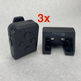 Dwm1000rmt Digital Ally Remote And Cradle For Dvm Lot Of 3