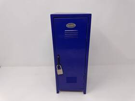 10161-nf Fixturedisplays Mini Bike Locker Metal Storage Cabinet W Lock Blue Black