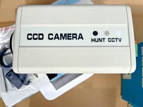 Htb-686l Hunt B/w Ccd Cctv Surveillance Camera Hi-res / Line Lock 24v