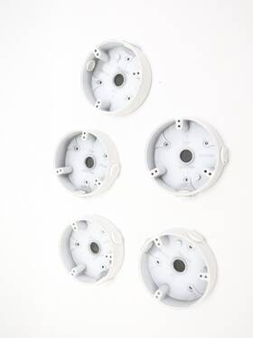 Pfa136 Invid Lot Of 5 Water-proof Junction Boxes For Security Cameras - Used