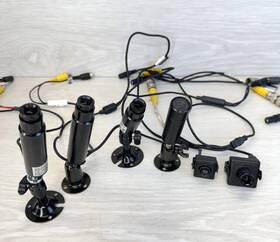 Kpc-s190c Kt&c Lot Of 6 Assorted Ccd Cameras And Bullet Vbn190 Ex20 H-res