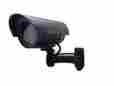 Lk-008 Loftek Fake Dummy Security Camera With Blinking Light Indoor Outdoor Waterproof Black