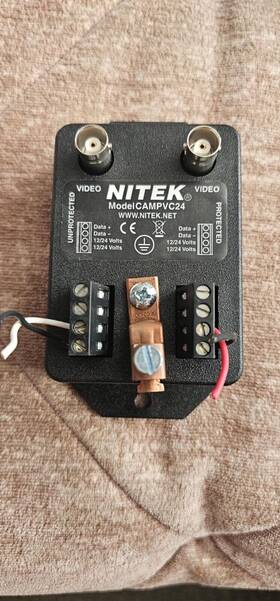 Nitek Campvc24 Coax Camera Surge Protector For Video