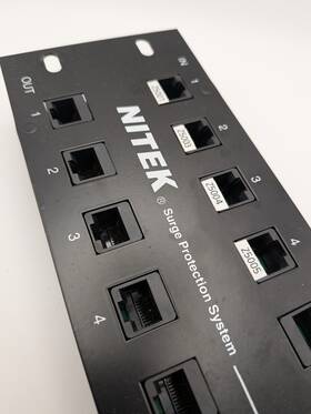 Ippwr16 Nitek 16 Port Network Surge Protection System - Rack Mounted