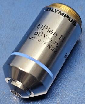 Fn22 Olympus Mplan N 50x/0.75 Infinite/0 / Microscope Objective
