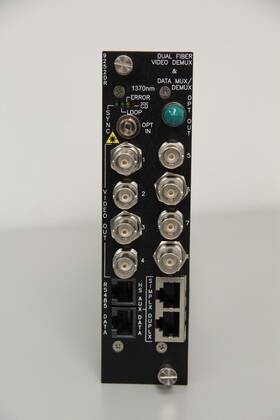 9252dr-l-fc-ld3s Optelecom Digital Eight Channel Video Multiplexer P/n 23540-34