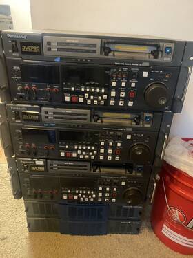 Aj-d850ap Panasonic Aj-d850 Dvcpro Digital Video Cassette Recorder Ejects Tapes