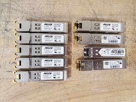 Fsfp-egrj45 Pelco Egrj45 Lot Of 7 Transceivers And 3 Additional - See Pics