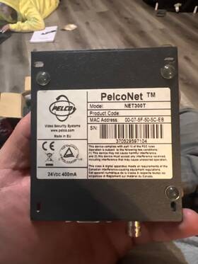 Net300t Pelco Video Receiver 283-2