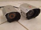 Qd28414 Security Camera Day Night Color Ccd Outdoor Vision Pair