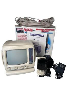 01875w Remmington Security Monitor With Weather Resistant Camera Auto Switcher
