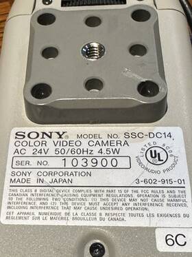 Ssc-dc14 Sony Sac-dc14 Digital Hyper Had Color Camera Comes Withtamron Lencs
