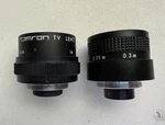 Vintage Video Lens Cctv Camera Lot Of 2 Tamron Cosmicar. Fixed Price $25.00.