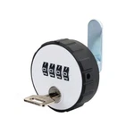 Combination Cabinet Cam 4 Digital Round Padlock With Key Drawer Locker. Fixed Price $15.46.