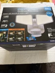 New Enbrighten Wired 2480 Lumen Outdoor Led Motion Security Flood Light White. Fixed Price $45.00.