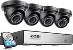 Zosi 8 Channel 4K Poe Home Security 5MP Ip Camera System Weatherproof Night 2TB. Fixed Price $309.99.