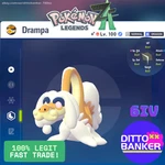 Pokemon Legends Za Shiny Alpha Drampa LV.100 MODEST/6IV/EV Max/ Gold Bottle Cap. Fixed Price $9.99.