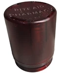 Reusable Liquor Bottle Security Cap 3"TALL X 2" Dia Ride Aid Closeout Store Item. Fixed Price $7.88.