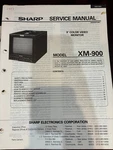 Orig. Sharp XM-900 XM900 Video Monitor Repair & Service Manual *original*. Fixed Price $28.99.