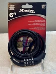 Master Lock 8114D Set Your Own Combination Bike Cable 6 Ft Long Black New. Fixed Price $11.99.