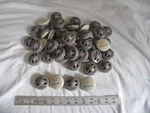 (50) Alpha Ink Tags Round Security Anti-theft Retail Cothing With Pins (zz). Fixed Price $56.90.