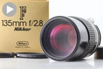 Mint Box Nikon Ai-s Nikkor 135MM F/2.8 Telephoto Lens Mount From Japan. Fixed Price $239.99.