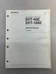 Sony SVT-40E 168E Original Service Manual Free Shipping. Fixed Price $14.00.