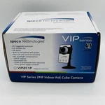 New Speco Technologies VIP2C1P 2MP Indoor Poe Mini Cube Hd Network Camera. Fixed Price $40.99.