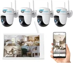 Jaz 10.1 Inch Wifi Nvr Security Camera System, 8-CHANNEL Ptz Dome Kit Wit. Fixed Price $153.02.