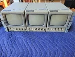 3X Panasonic WV-BM500U B&w Security Camera Monitors In WV-BM503 Rack Mount. Fixed Price $399.95.
