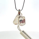 Persona Sterling Silver "true American Hero" Bead Charm H14140P2. Fixed Price $24.00.