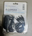 Amcrest 4-CAMERA 12V Power Supply For 960H, 720P/1080P Hdcvi, Security Cameras. Fixed Price $29.99.