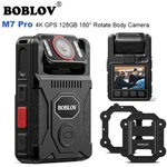 Boblov M7 Pro 4K Gps Body Camera 128GB Video Recorder 180 Rotate 4000MAH. Fixed Price $118.80.