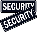 Security Officers Magnetic Signs For Car, 2 Pack Black. Fixed Price $15.85.