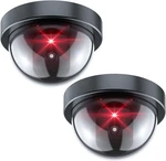 1-8PACK Dummy Camera Fake Security Cctv Dome With Flashing Red Led Light. Fixed Price $25.88.