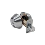 Home Plus Satin Chrome Brass Double Cylinder Deadbolt LA2138. Fixed Price $29.99.