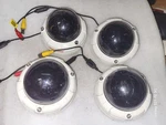 Four Used Honeywell HD50P Fg Rugged Fix Dome 12V Security Cameras. Fixed Price $44.99.