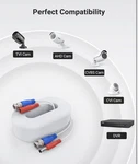 Annke XCL038 100FT Bnc Video Power Cable, White - 4 Pack. Fixed Price $23.99.